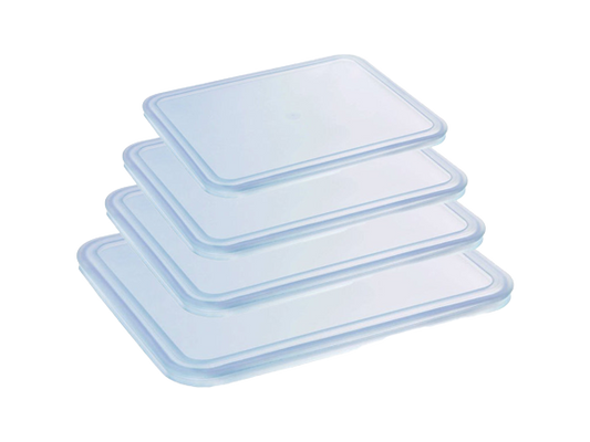 Set of 4 rectangular Cook & Freeze lids