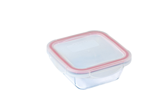 Square glass dish with waterproof lid - Cook & Go