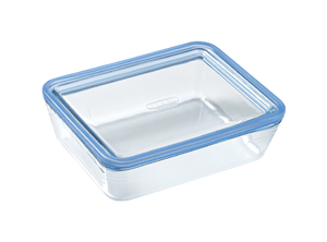 Zero Plastic - Rectangular storage box 100% glass