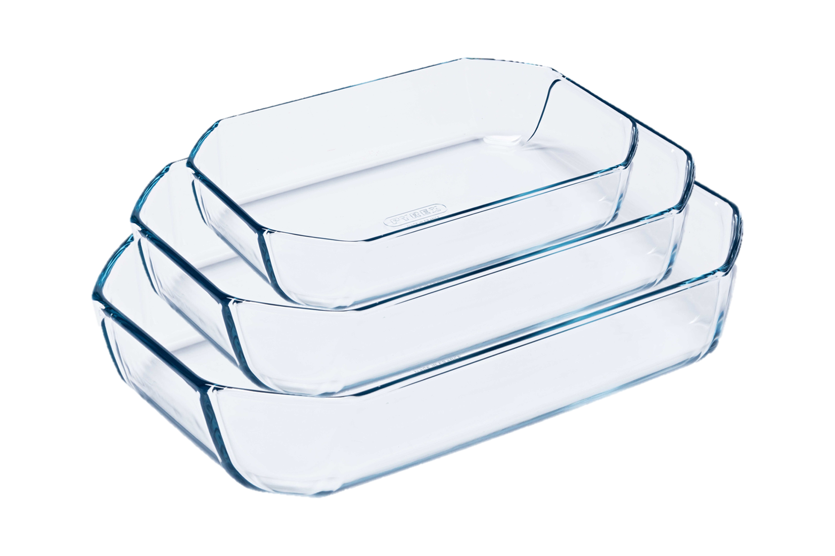 Set of 3 rectangular glass oven dishes - Inspiration